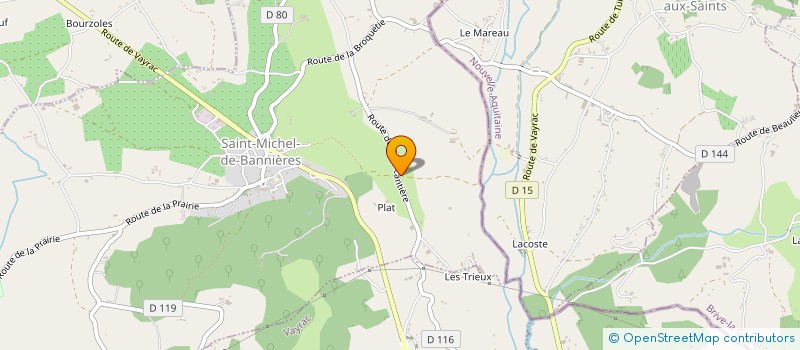 localisation de l'entreprise BETHANIE  SAINT-MICHEL-DE-BANNIERES