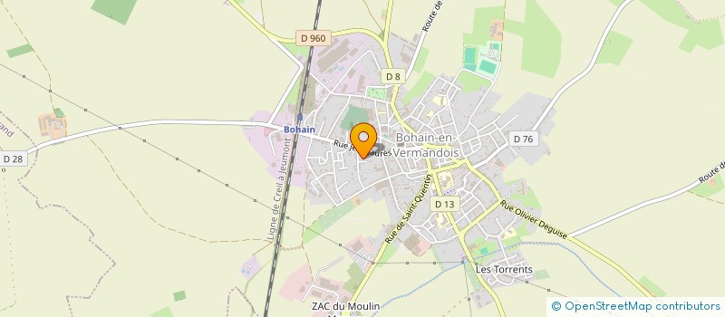 localisation de l'entreprise BETHEL à BOHAIN EN VERMANDOIS