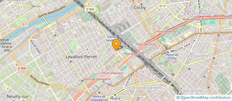 localisation de l'entreprise BETHEL IMMOBILIER à LEVALLOIS-PERRET