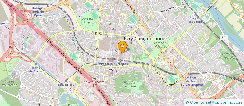localisation de l'entreprise BETHEL IMMOBILIER à EVRY-COURCOURONNES