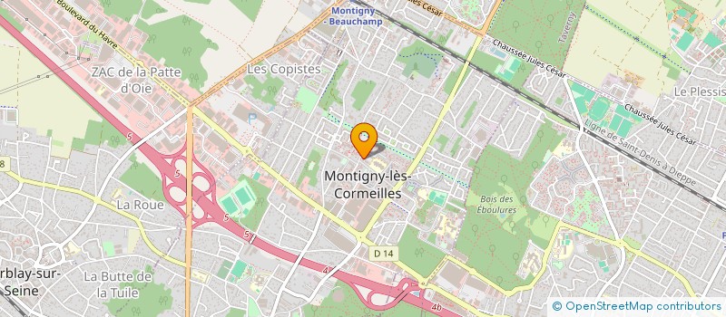 localisation de l'entreprise BETHEL SERVICE à MONTIGNY-LES-CORMEILLES