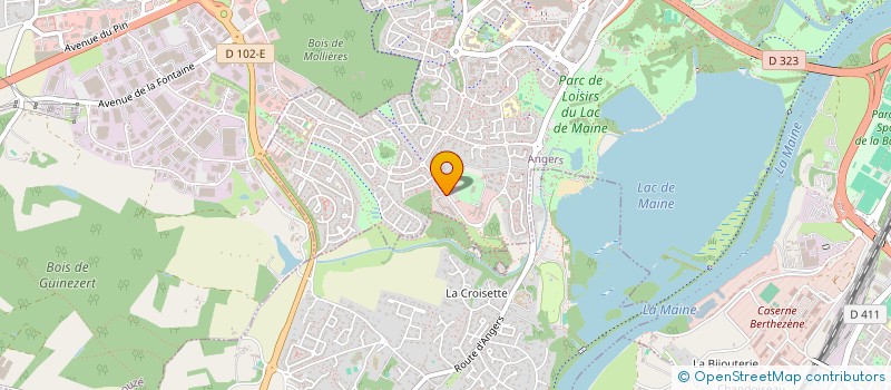 localisation de l'entreprise BETHERM à ANGERS