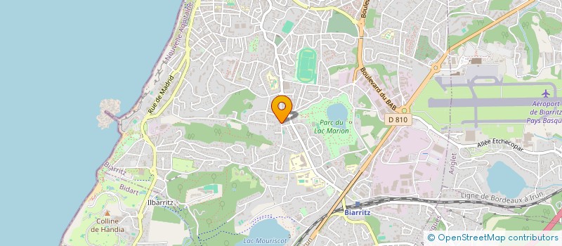 localisation de l'entreprise BETHICOTZ à BIARRITZ