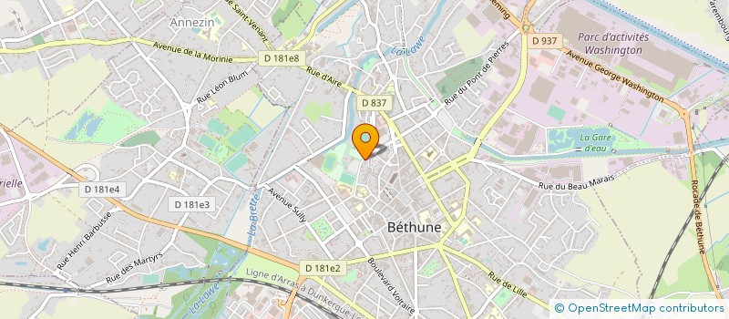 localisation de l'entreprise BETHUNE ACCUEIL à BETHUNE