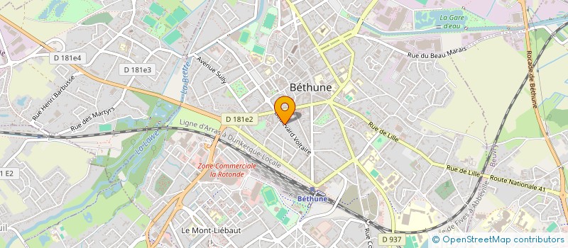 localisation de l'entreprise BETHUNE ANIMALERIE à BETHUNE