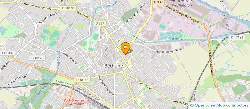 localisation de l'entreprise BETHUNE APPAREILS AUTOMATIQUES à BETHUNE