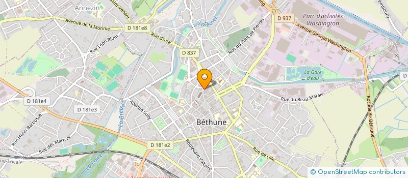 localisation de l'entreprise BETHUNE TRANSACTION à FACHES-THUMESNIL