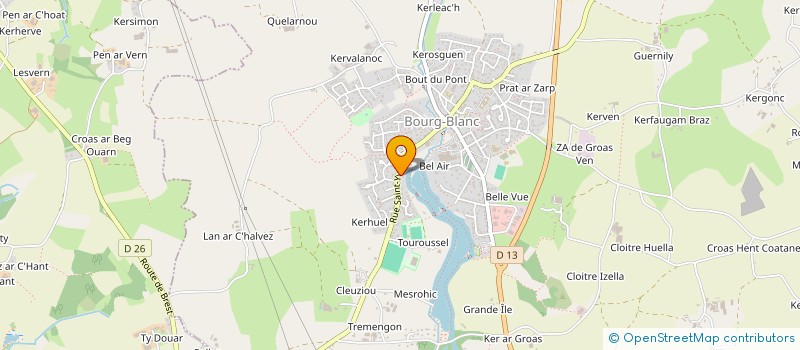 localisation de l'entreprise BETIANNE  BOURG-BLANC