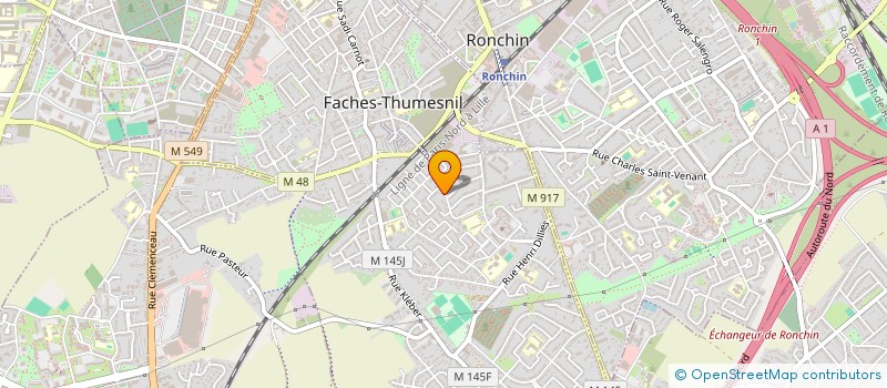 localisation de l'entreprise BETIBLO à FACHES-THUMESNIL