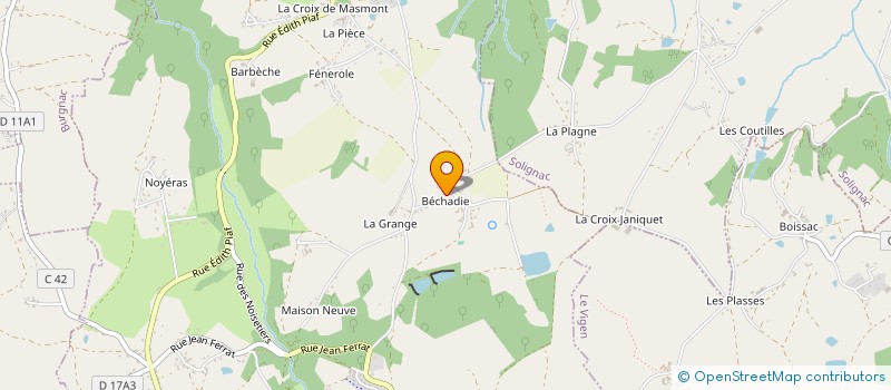 localisation de l'entreprise BETIC à JOURGNAC