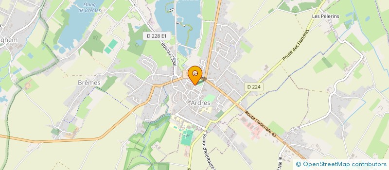 localisation de l'entreprise BETIL  ARDRES