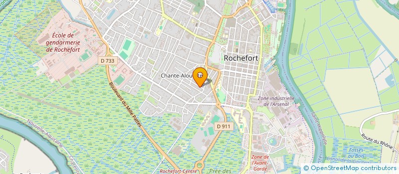 localisation de l'entreprise BETIN  ROCHEFORT