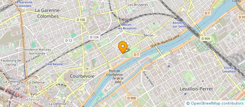 localisation de l'entreprise BETINA HOME SPA à COURBEVOIE
