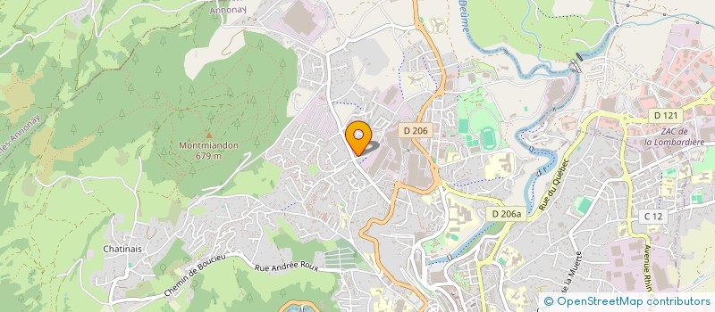 localisation de l'entreprise BETINAS SA à ANNONAY