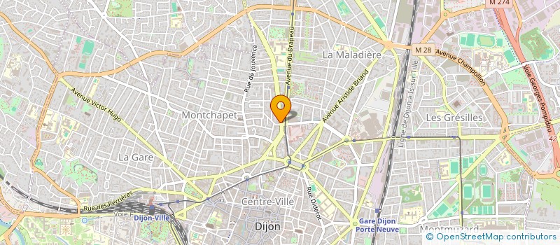 localisation de l'entreprise BETJ à DIJON