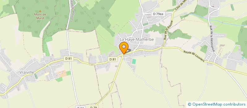 localisation de l'entreprise BETJANA à LA HAYE-MALHERBE