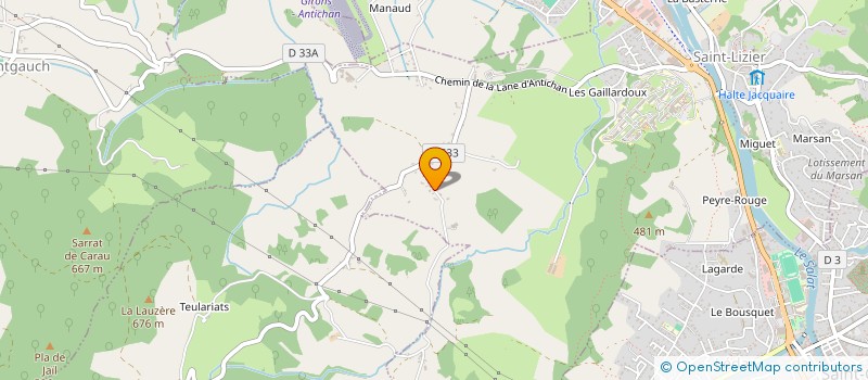 localisation de l'entreprise BETLINE à SAINT-LIZIER