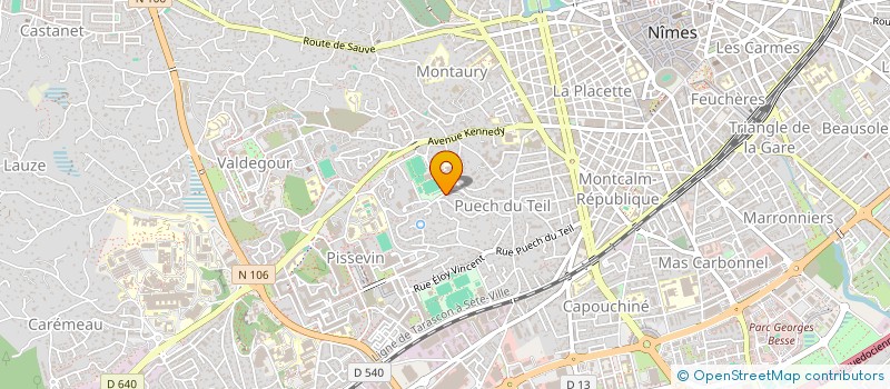 localisation de l'entreprise BETM à NIMES