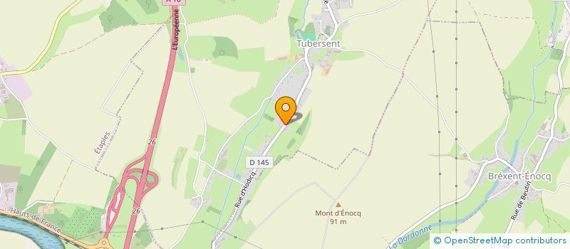 localisation de l'entreprise BETM  TUBERSENT