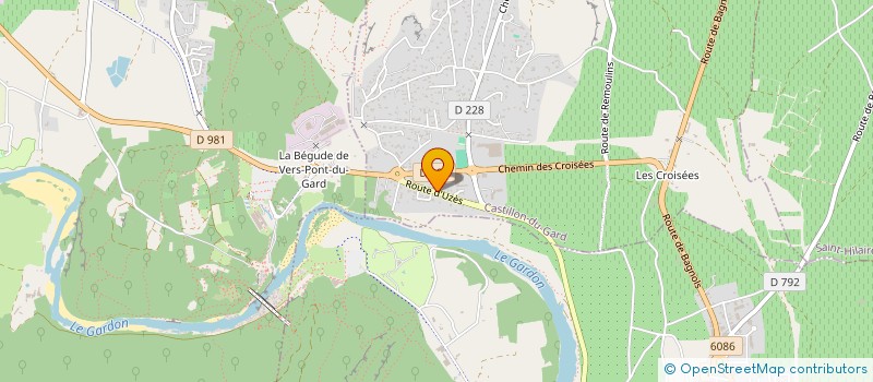 localisation de l'entreprise BETO'CAST à CASTILLON-DU-GARD