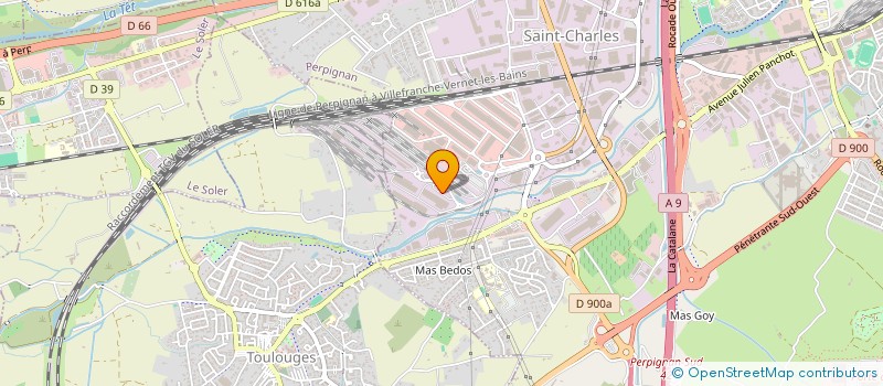 localisation de l'entreprise BETON 66 à PERPIGNAN