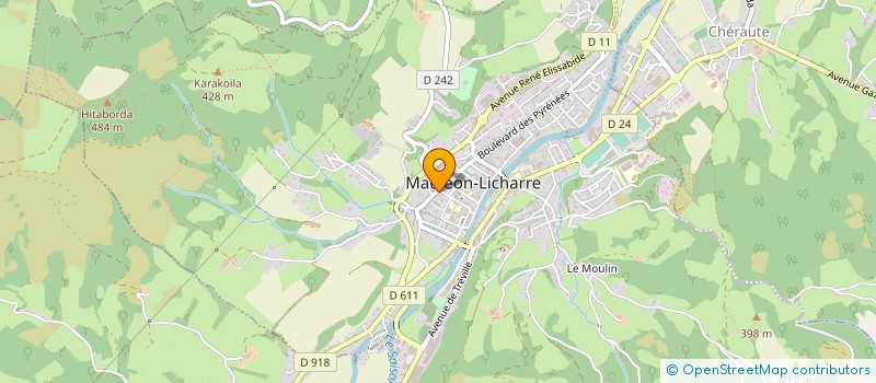 localisation de l'entreprise BETON BASCO BEARNAIS à MAULEON-LICHARRE