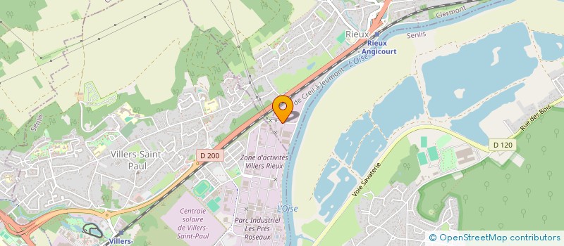 localisation de l'entreprise BETON BASSIN CREILLOIS PAR ABREVIATION BBC  RIEUX