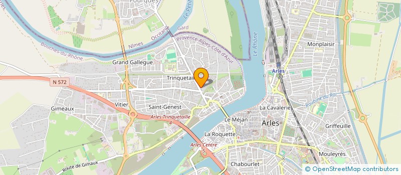 localisation de l'entreprise BETON/BETON à ARLES