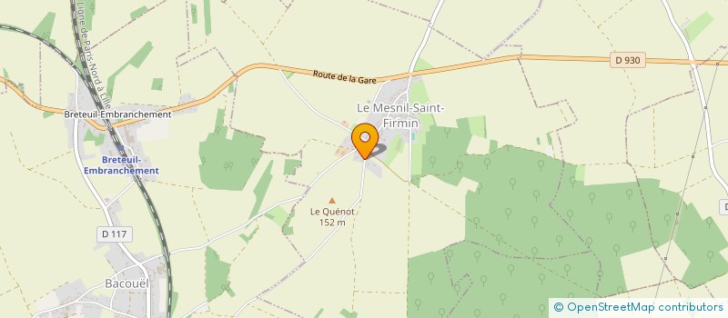 localisation de l'entreprise BETON BRETEUIL à BRETEUIL