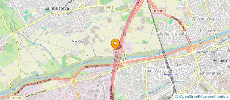 localisation de l'entreprise BETON CHANTIERS CATALAN  SAINT-ESTEVE