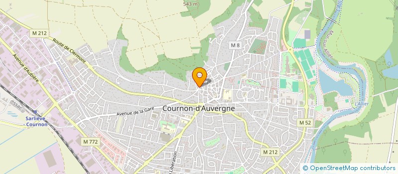 localisation de l'entreprise BETON CHANTIERS LOIRE AUVERGNE à COURNON D AUVERGNE