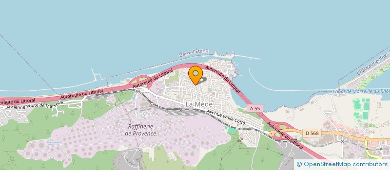 localisation de l'entreprise BETON CHANTIERS MARTIGUES à CHATEAUNEUF-LES-MARTIGUES