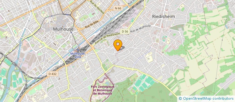 localisation de l'entreprise BETON CHRISTEN à MULHOUSE