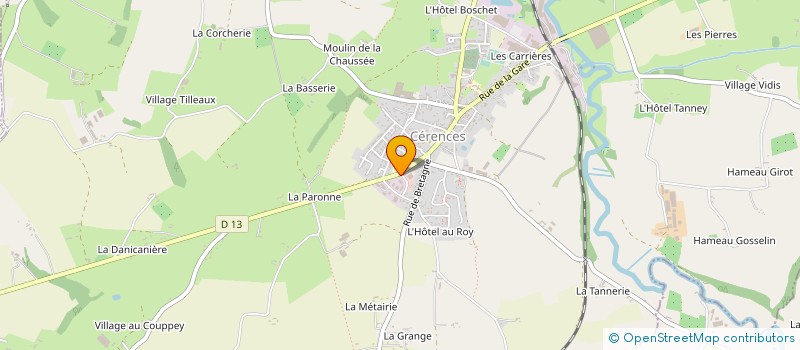 localisation de l'entreprise BETON CIRE DE NORMANDIE  CERENCES