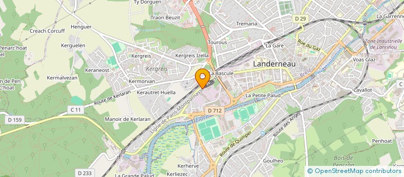 localisation de l'entreprise BETON CONTROLE DE L ELORN à LANDERNEAU