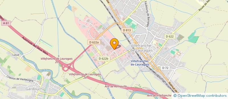 localisation de l'entreprise BETON CONTROLE DE LA HAUTE GARONNE à VILLEFRANCHE-DE-LAURAGAIS