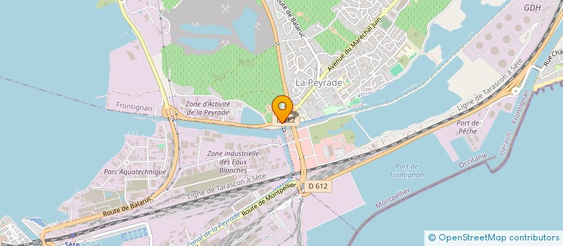 localisation de l'entreprise BETON CONTROLE OCCITAN à FRONTIGNAN