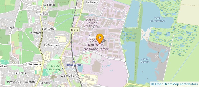 localisation de l'entreprise BETON DE GIRONDE à BLANQUEFORT