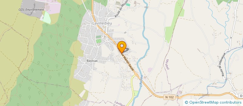 localisation de l'entreprise BETON DECOR  SAINT-MARCEL-LES-SAUZET