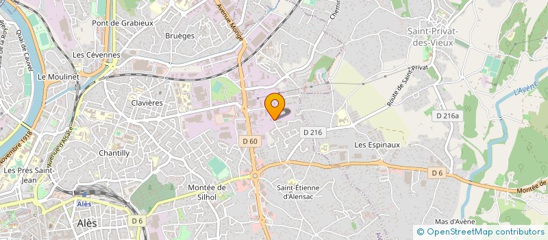 localisation de l'entreprise BETON DU GARD à ALES