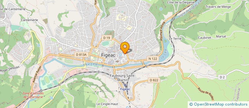localisation de l'entreprise BETON DU QUERCY à FIGEAC