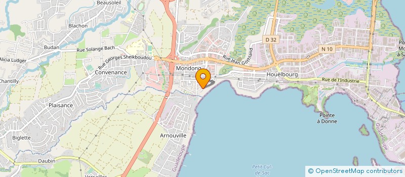localisation de l'entreprise BETON GWADA SARL à BAIE-MAHAULT