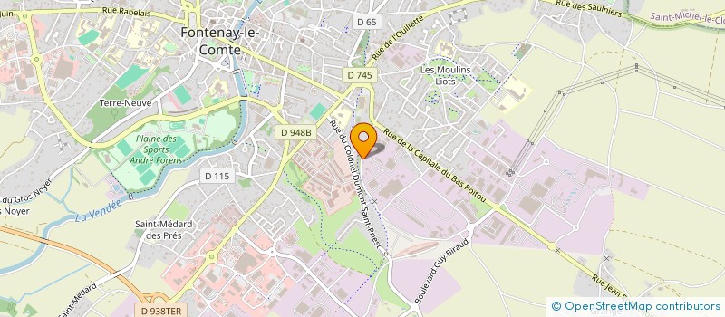 localisation de l'entreprise BETON INDUSTRIEL FONTENAISIEN à FONTENAY-LE-COMTE