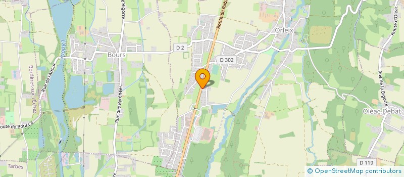 localisation de l'entreprise BETON LAVE DE L'ADOUR  ORLEIX