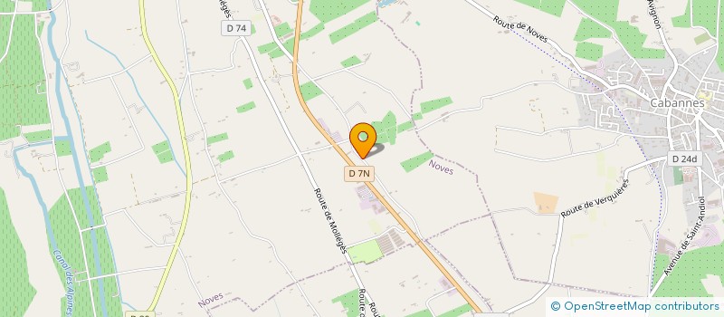 localisation de l'entreprise BETON PROVENCE  NOVES