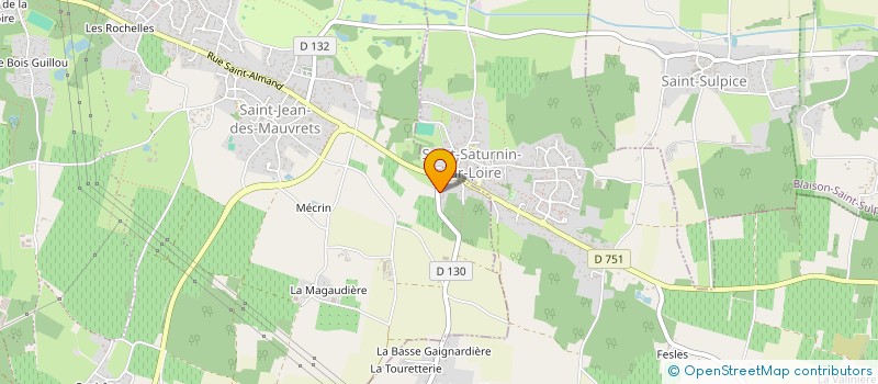 localisation de l'entreprise BETON SERVICE 49 à LES GARENNES SUR LOIRE