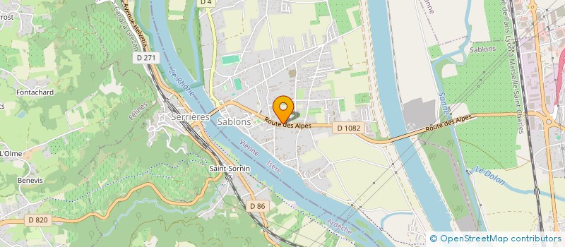 localisation de l'entreprise BETON SUD EST à SABLONS