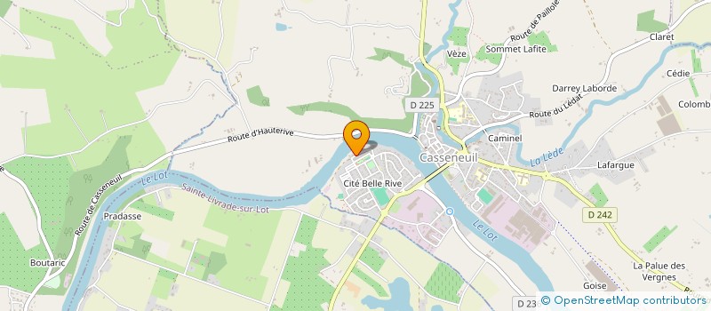 localisation de l'entreprise BETON SUD OUEST T P à CASSENEUIL