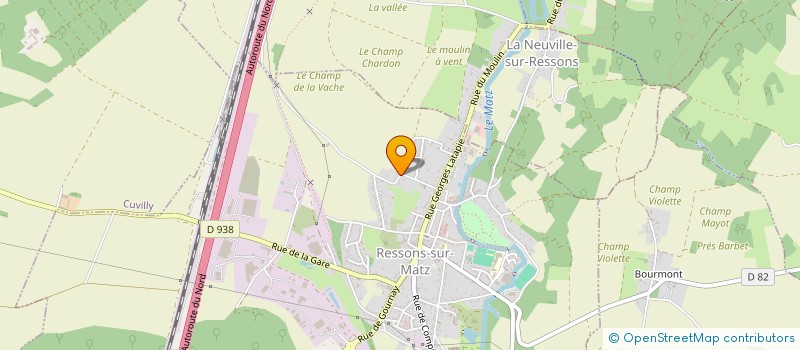 localisation de l'entreprise BETON & TRADITION  RESSONS-SUR-MATZ