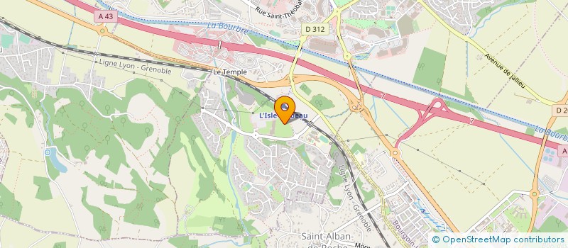 localisation de l'entreprise BETON TRAVAUX à L'ISLE-D'ABEAU